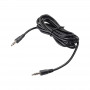 Cabo de áudio Akyga AK-AV-12 3,5 mm jack macho para macho, 1,8 m, preto