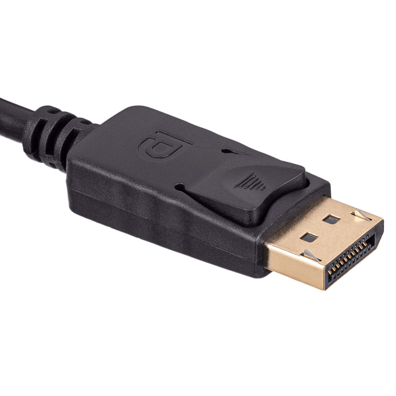 Cabo Akyga AK-AV-15 DisplayPort (macho) para Mini DisplayPort (macho), 1,8 m, preto