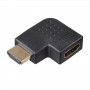 Adaptador HDMI Akyga AK-AD-45 (macho para fêmea), curvado 90° para a esquerda, preto