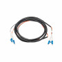 Cabo de patch de fibra ótica Akyga AK-FC-01 LC para LC duplex, 2 m, preto