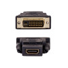 Adaptador Akyga AK-AD-41 HDMI (F) para DVI-D 24+1 (M), preto