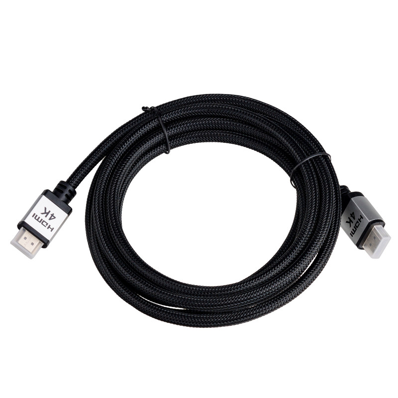 Cabo HDMI Akyga AK-HD-30P v2.0, High Speed com Ethernet, 4K, 3 m, preto