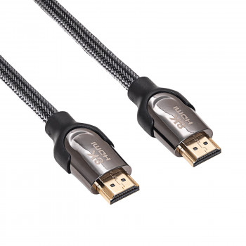 Cabo blindado HDMI 2.1 Akyga AK-HD-05S, 48 Gbps, 8K@60Hz, 4K@120Hz, 0,5 m, preto