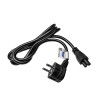 Cabo de alimentação para portátil Akyga AK-NB-01A CEE 7/7 para IEC C5 (trevo), 3x 0,5 mm², 1,5 m, preto