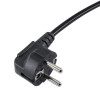 Cabo de alimentação para portátil Akyga AK-NB-01C CEE 7/7 para IEC C5, cobre 3x0,75 mm², 1,5 m, preto