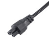Cabo de alimentação para portátil Akyga AK-NB-01C CEE 7/7 para IEC C5, cobre 3x0,75 mm², 1,5 m, preto