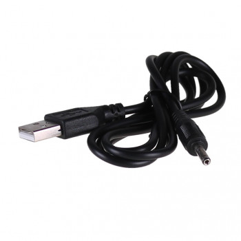 Cabo de alimentação Akyga AK-DC-03 ficha USB-A para ficha DC 3,5 x 1,35 mm, 0,8 m, preto