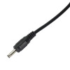 Cabo de alimentação Akyga AK-DC-03 ficha USB-A para ficha DC 3,5 x 1,35 mm, 0,8 m, preto