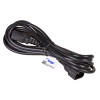 Cabo de extensão de alimentação Akyga AK-PC-11A IEC C14 para IEC C13, CCA 3x0,5 mm², 5 m, preto