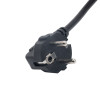 Cabo de alimentação para portátil Akyga AK-NB-08A CEE 7/7 para IEC C5, CCA 3x0,5 mm², 1 m, preto