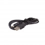 Cabo de alimentação Akyga AK-DC-02 ficha USB-A para ficha DC 2,5 x 0,7 mm, 0,8 m, preto