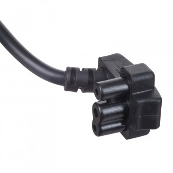 Cabo de alimentação Akyga AK-NB-02A para fontes de alimentação de portáteis Dell, CEE 7/7 para 3 pinos plano, 3x 0,5 mm², 1,5 m, preto