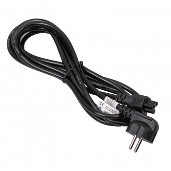 Cabo de alimentação Akyga AK-NB-10A CEE 7/7 para IEC C5, CCA 3x0,5 mm², 3 m, preto