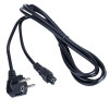 Cabo de alimentação Akyga AK-NB-10A CEE 7/7 para IEC C5, CCA 3x0,5 mm², 3 m, preto