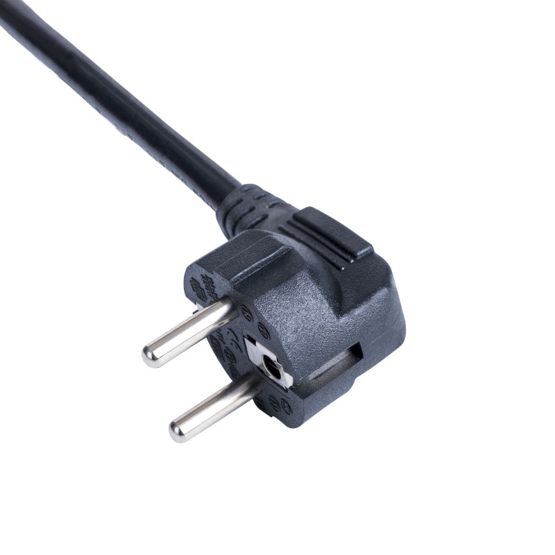 Cabo de alimentação Akyga AK-NB-10A CEE 7/7 para IEC C5, CCA 3x0,5 mm², 3 m, preto