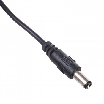Cabo de alimentação Akyga AK-DC-04 ficha USB-A para ficha DC 5,5 x 2,5 mm, 0,8 m, preto