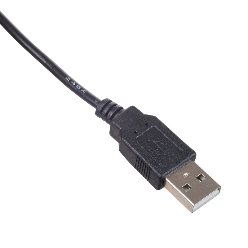 Cabo de alimentação Akyga AK-DC-04 ficha USB-A para ficha DC 5,5 x 2,5 mm, 0,8 m, preto