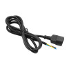 Cabo de alimentação Akyga AK-OT-08C IEC C14 com extremidade aberta, 3x 1 mm² cobre, 1 m, preto