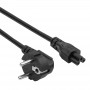 Cabo de alimentação para portátil Akyga AK-NB-10C CEE 7/7 para IEC C5, 3x 0,75 mm² cobre, 3 m, preto