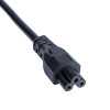 Cabo de alimentação para portátil Akyga AK-NB-10C CEE 7/7 para IEC C5, 3x 0,75 mm² cobre, 3 m, preto