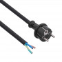 Cabo de alimentação de borracha Akyga AK-OT-02S CEE 7/7 com extremidade aberta, H05RR-F 3x 1,5 mm², 1,8 m, preto
