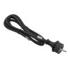 Cabo de alimentação de borracha Akyga AK-OT-02S CEE 7/7 com extremidade aberta, H05RR-F 3x 1,5 mm², 1,8 m, preto