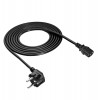 Akyga AK-PC-106A cabo de alimentação CEE 7/7 (Schuko) para IEC C13, CCA 3 x 0,75 mm², 3 m, preto