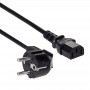 Akyga AK-PC-01A cabo de alimentação CEE 7/7 (Schuko) para IEC C13, CCA 3 x 0,5 mm², 1,5 m, preto