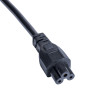 Akyga AK-AG-02A cabo de alimentação UK BS 1363 (tipo G) para IEC C5 (trevo), CCA 3 x 0,5 mm², 1,5 m, preto