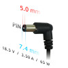 Akyga AK-ND-03 fonte de alimentação para portátil 18,5 V / 3,5 A, 65 W, 7,4 x 5,0 mm + pino, 1,2 m, para HP