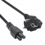 Akyga AK-NB-08C cabo de alimentação para portátil CEE 7/7 para IEC C5, 3x 0,75 mm² cobre, 1 m, preto