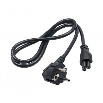 Akyga AK-NB-08C cabo de alimentação para portátil CEE 7/7 para IEC C5, 3x 0,75 mm² cobre, 1 m, preto