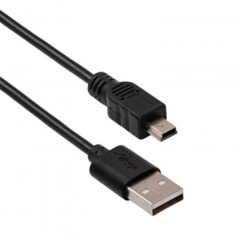 Akyga AK-USB-03 cabo USB 2.0 USB-A (M) para Mini-USB-B 5-Pin (M), 1,8 m, preto