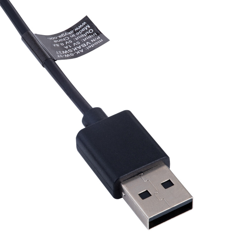 Akyga AK-SW-37 cabo de carregamento magnético para Fossil Gen 5 / Gen 6 / Sport, USB-A, 1 m