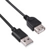 Akyga AK-USB-07 cabo de extensão USB 2.0 USB-A macho para fêmea, 1,8 m, preto