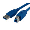 Akyga AK-USB-09 cabo de impressora USB 3.0 USB-A (M) para USB-B (M), 1,8 m, preto