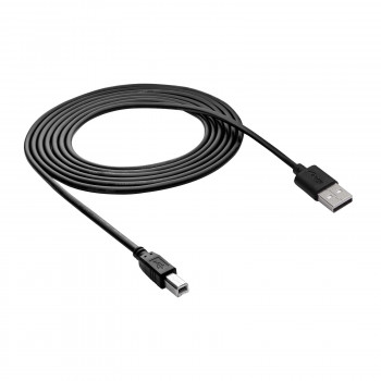 Akyga AK-USB-12 cabo de impressora USB 2.0 USB-A (M) para USB-B (M), 3 m, preto