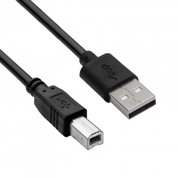 Akyga AK-USB-12 cabo de impressora USB 2.0 USB-A (M) para USB-B (M), 3 m, preto