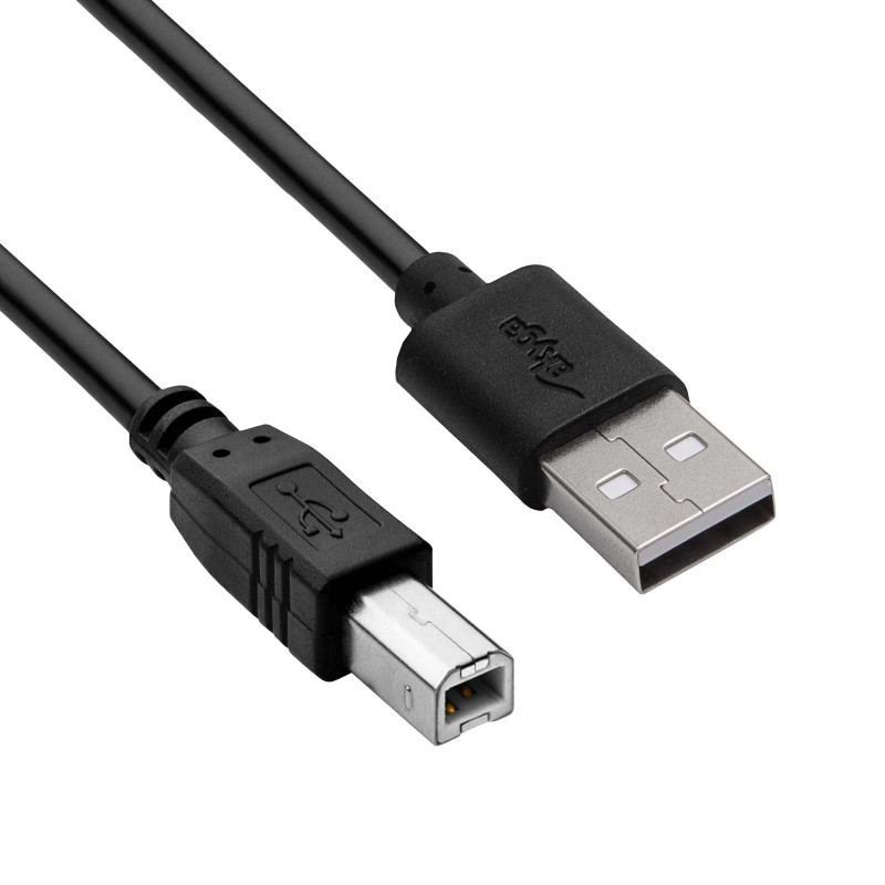 Akyga AK-USB-12 cabo de impressora USB 2.0 USB-A (M) para USB-B (M), 3 m, preto