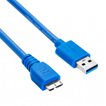 Akyga AK-USB-13 cabo USB 3.0 USB-A (M) para Micro USB-B (M), 1,8 m, preto