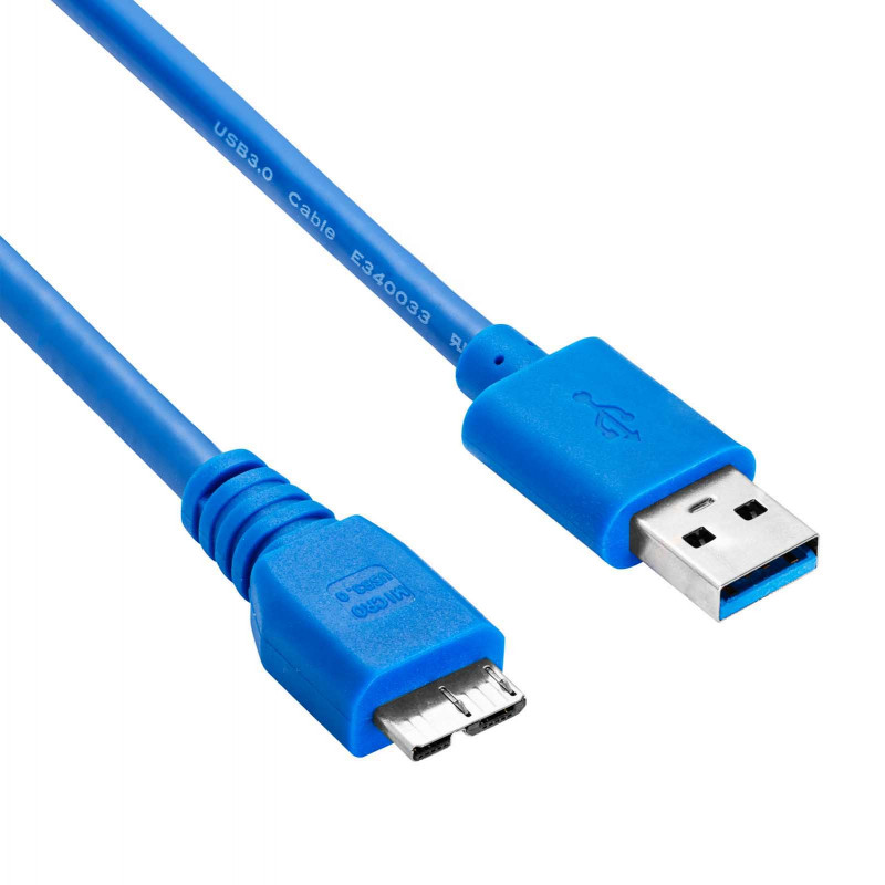 Akyga AK-USB-13 cabo USB 3.0 USB-A (M) para Micro USB-B (M), 1,8 m, preto