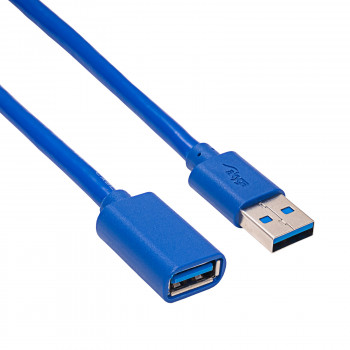 Akyga AK-USB-10 cabo de extensão USB 3.0 USB-A macho para fêmea, 1,8 m, preto