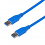 Akyga AK-USB-14 cabo USB 3.0 USB-A (M) para USB-A (M), 1,8 m, azul