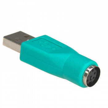 Akyga AK-AD-14 adaptador USB-A (F) para PS/2 (M), verde