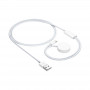 Akyga AK-SW-43 cabo de carregamento para Apple Watch Ultra 2 / Series 9/8/7/6/5/4/3/2/1 com conector Lightning, USB, 1 m, branco
