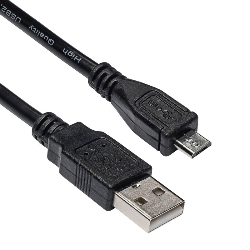 Akyga AK-USB-21 cabo USB 2.0 USB-A (M) para Micro USB-B (M), 1 m, preto