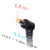 Akyga AK-ND-21 fonte de alimentação para portátil 19 V / 1,58 A, 30 W, 5,5 x 1,7 mm, 1,2 m, para Acer