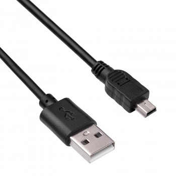 Akyga AK-USB-22 cabo USB 2.0 USB-A (M) para Mini USB-B 5-Pin (M), 1 m, preto