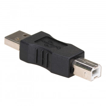 Akyga AK-AD-29 adaptador USB-A (M) para USB-B (M), preto