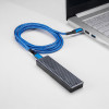 Cabo Akyga AK-USB-38 USB-C para USB-C, USB 2.0, 100 W, 1,8 m, azul